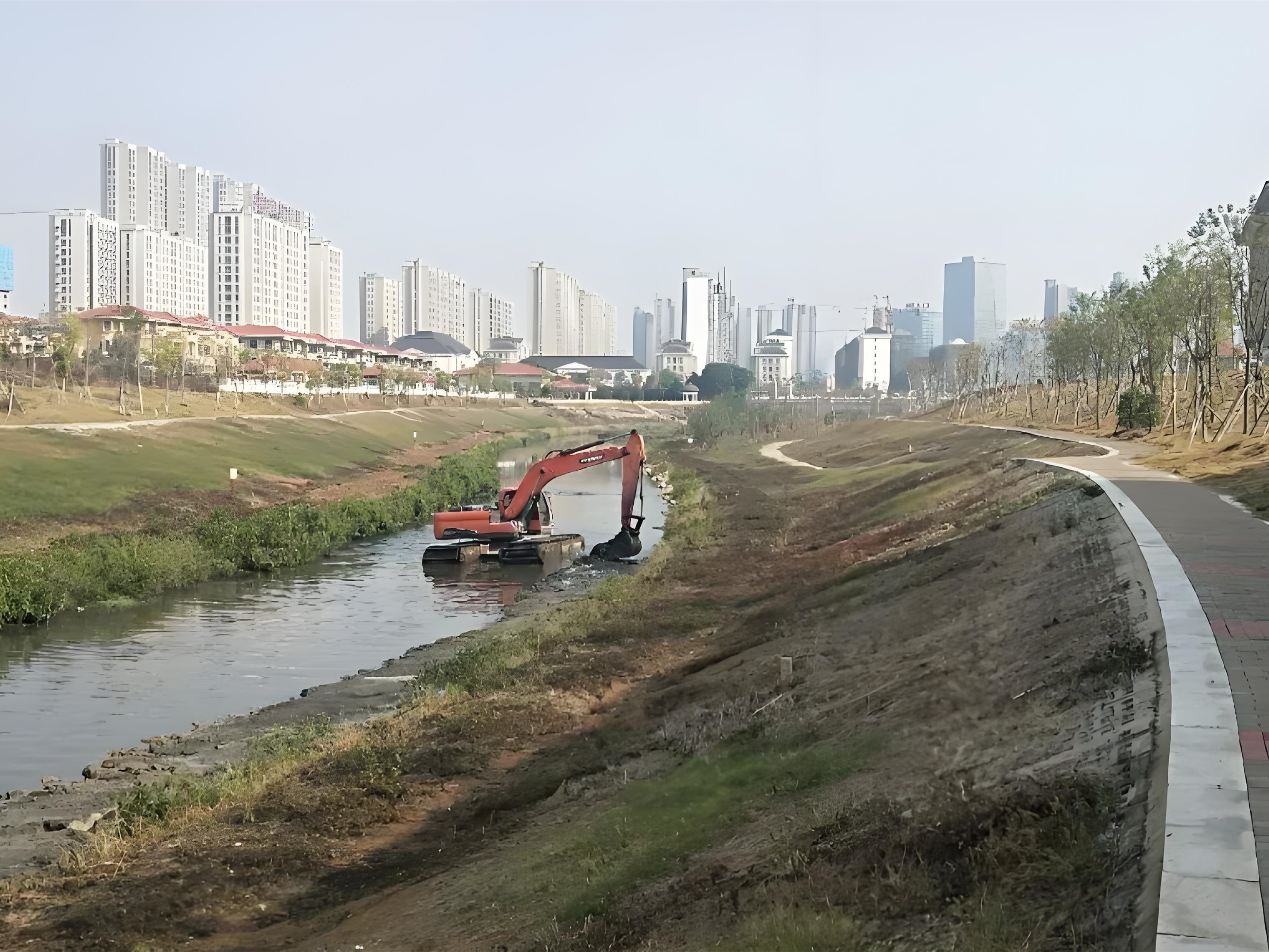 上海青浦區(qū)挖機清淤施工隊-沼澤地清淤后如何防止再次淤積？